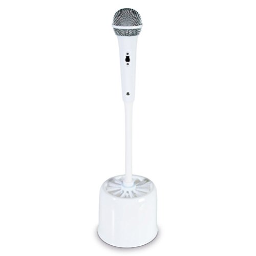 2 x Toilettenbürste WC-Bürste weiß Klobürste Mikrofon 40 cm