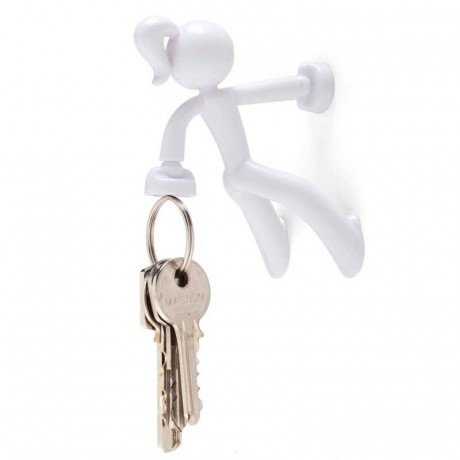 Schlüsselhalter Key Petite magnetisch, Kunststoff 8 x 7 x 6 cm weiß
