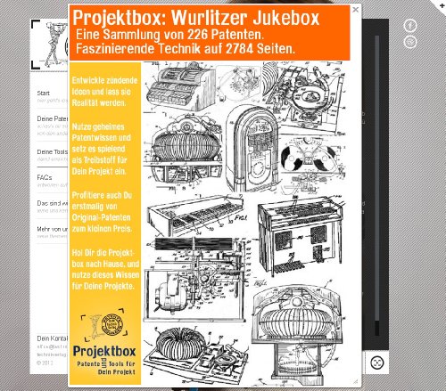 Wurlitzer Jukebox Projektbox Buch 2784 Seiten & 226 Original-Patenten