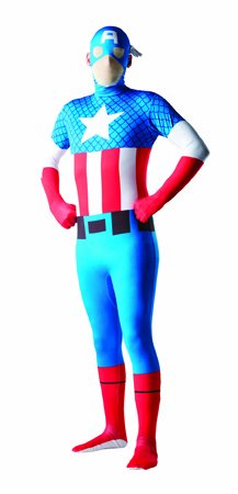 Captain America Kostüm Ganzkörperanzug