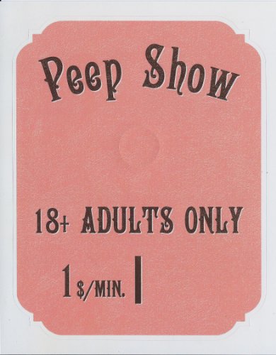 Türspion Sticker Peep Show