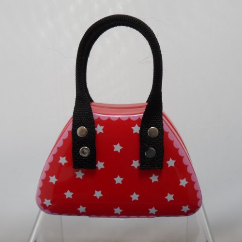 Blechdose rote Handtasche mit Sternen